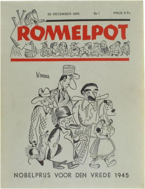 Rommelpot. Nobelprijs voor den vrede 1945, Boeken, Oorlog en Militair, Zo goed als nieuw, Overige onderwerpen, Tweede Wereldoorlog