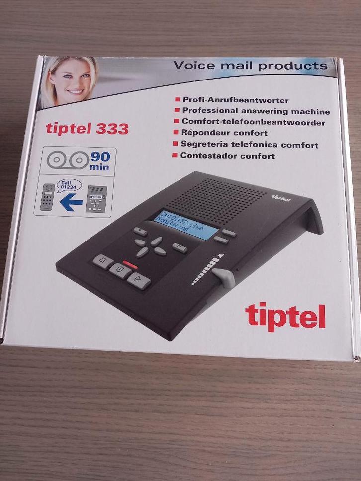 Antwoordapparaat Professioneel Tiptel 333, Télécoms, Répondeurs, Utilisé, À mémoire, Plusieurs messages, Fonction mémo, Enlèvement ou Envoi