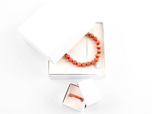 Ti Sento - Bracelet & Bague, Bijoux, Sacs & Beauté, Bracelets, Neuf, Autres matériaux, Orange, Avec bracelets à breloques ou perles