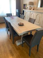 Eiken eetkamer, 2 kasten, salontafel, eettafel en 6 stoelen., Huis en Inrichting, Ophalen, Zo goed als nieuw