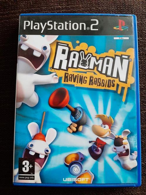 PS2 Rayman - Raving Rabbids (complet), Consoles de jeu & Jeux vidéo, Jeux | Sony PlayStation 2, Comme neuf, Enlèvement ou Envoi