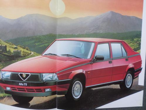 Brochure de l'Alfa Romeo 75, Livres, Autos | Brochures & Magazines, Alfa Romeo, Enlèvement ou Envoi