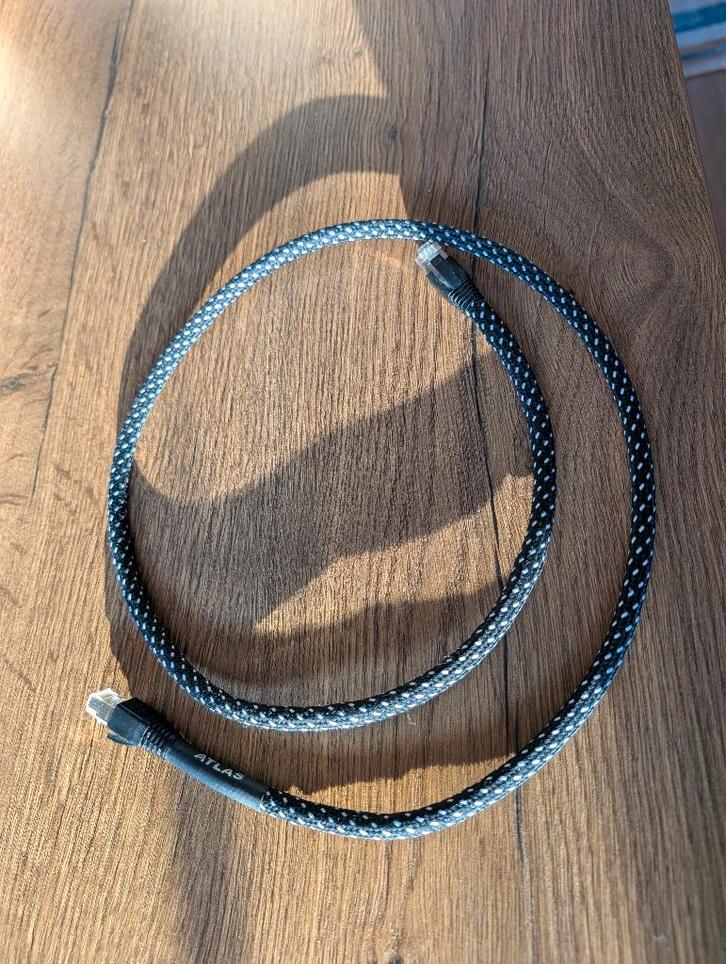 Atlas Hyper Ethernet streaming kabel, TV, Hi-fi & Vidéo, Câbles audio & Câbles de télévision, Comme neuf, Autres câbles, Moins de 2 mètres