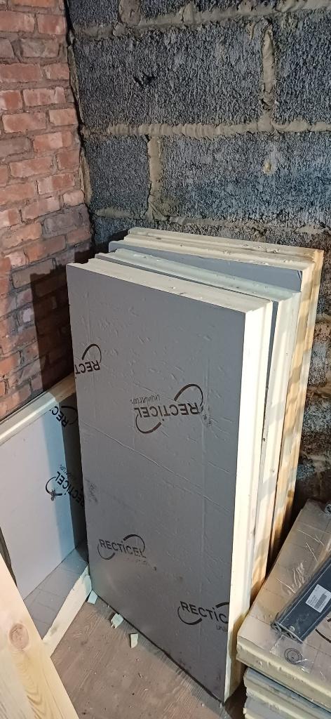 ~20m^2  Roof Insulation panels Recticel 120x60x8~10 cm, Bricolage & Construction, Isolation & Étanchéité, Utilisé, Isolation des murs