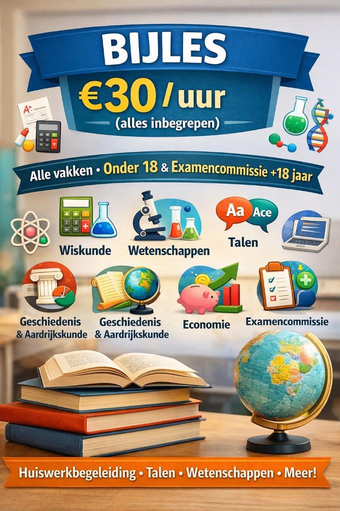 leerkracht / professeur, Services & Professionnels, Cours particuliers, Cours privés & Cours de langue, Leçon particulière, Supervision Examen ou Thèse