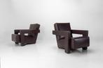 Set van 2 Cassina Utrecht Fauteuils – Gerrit Rietveld (1935), Ophalen of Verzenden, Zo goed als nieuw, Leer