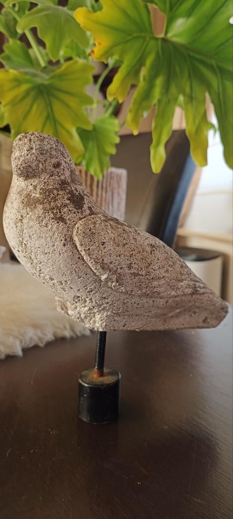 Statue décorative de jardin de pigeon antique, Antiquités & Art, Art | Sculptures & Bois, Enlèvement ou Envoi