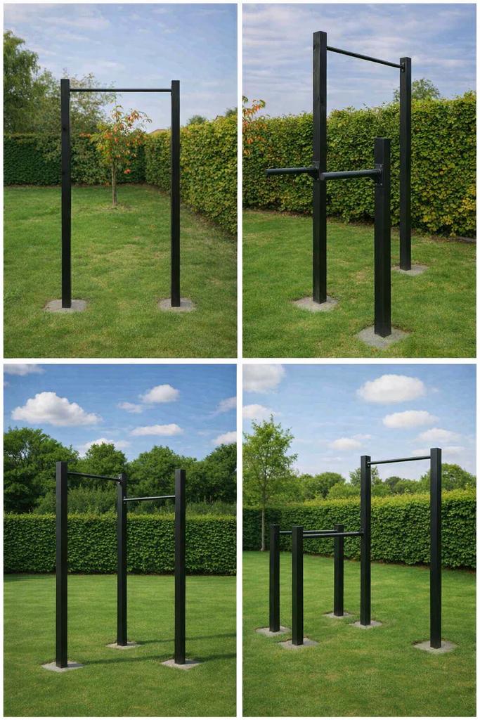 Modulaire outdoor gym, Sport en Fitness, Fitnessmaterialen, Zo goed als nieuw, Armen, Ophalen of Verzenden