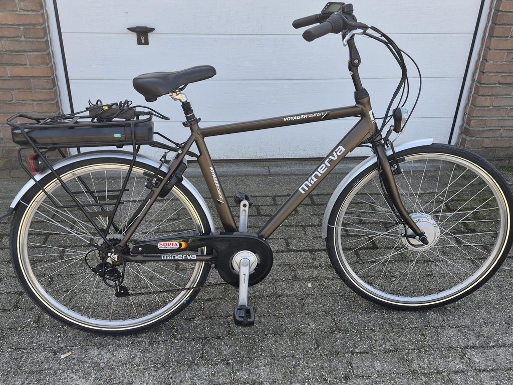 Elektrische herenfiets 28 inch werkt goed kan getest, Ophalen, Zo goed als nieuw