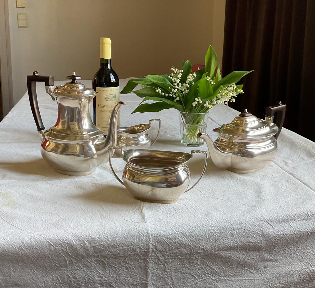 Service à thé et café EPNS vintage, Antiquités & Art, Antiquités | Services (vaisselle) complet, Enlèvement