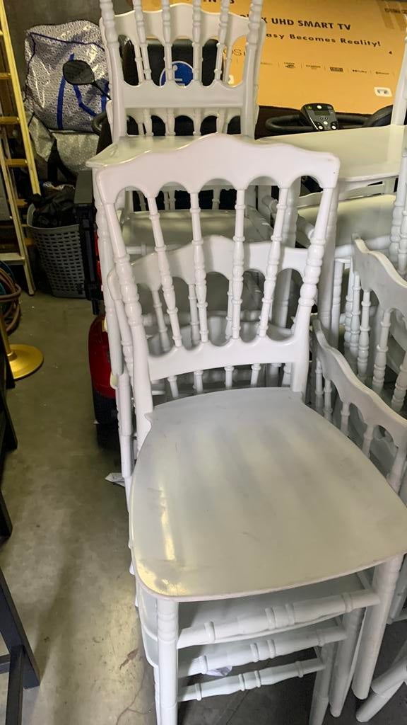 Opruiming Napoleon stoelen, Ophalen, Gebruikt, Wit, Napoleon styl