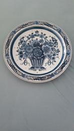 Royal Goedewagen "Blue Delft" bord rond met bloemenvaas, Ophalen