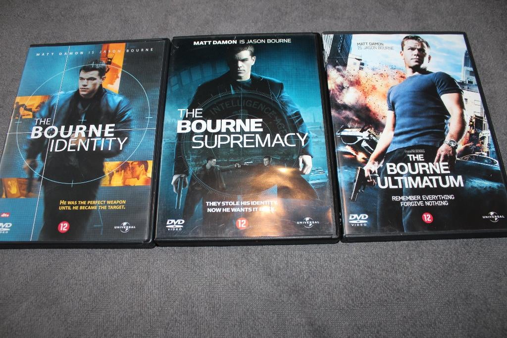 DVD The Jason Bourne Trilogy, Vanaf 12 jaar, Ophalen of Verzenden, Gebruikt, Actie
