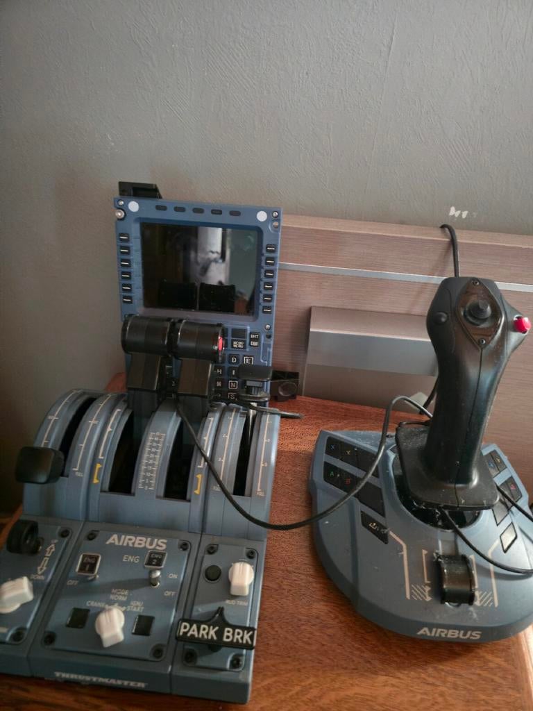 Thrustmaster Airbus Captain Pack + Winwing MCDU, Computers en Software, Joysticks, Ophalen of Verzenden
