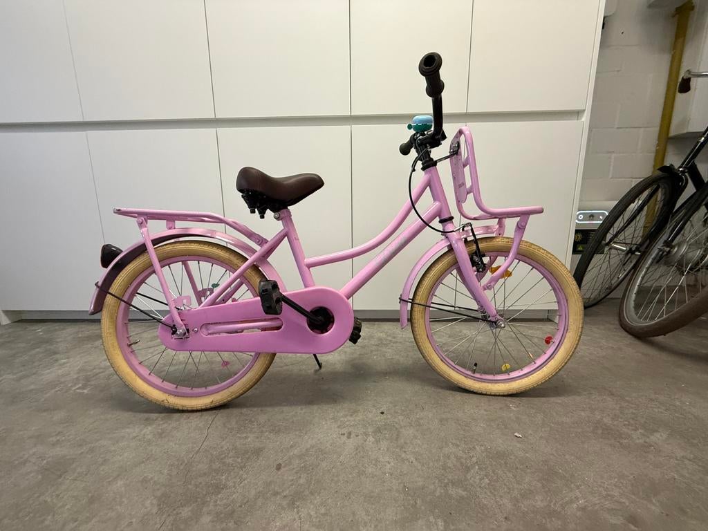 Roze kinderfiets 20inch, Ophalen, Schijfrem, 20 inch, Handrem