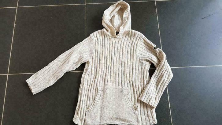 wollen trui / hoodie met kap van Pepe Jeans maat S - medium, Kleding | Dames, Truien en Vesten, Gedragen, Maat 36 (S), Beige, Ophalen of Verzenden