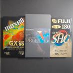 Nouvelles cassettes VHS (scellées), Enlèvement, Neuf, dans son emballage, 2 à 25 cassettes audio, Vierge