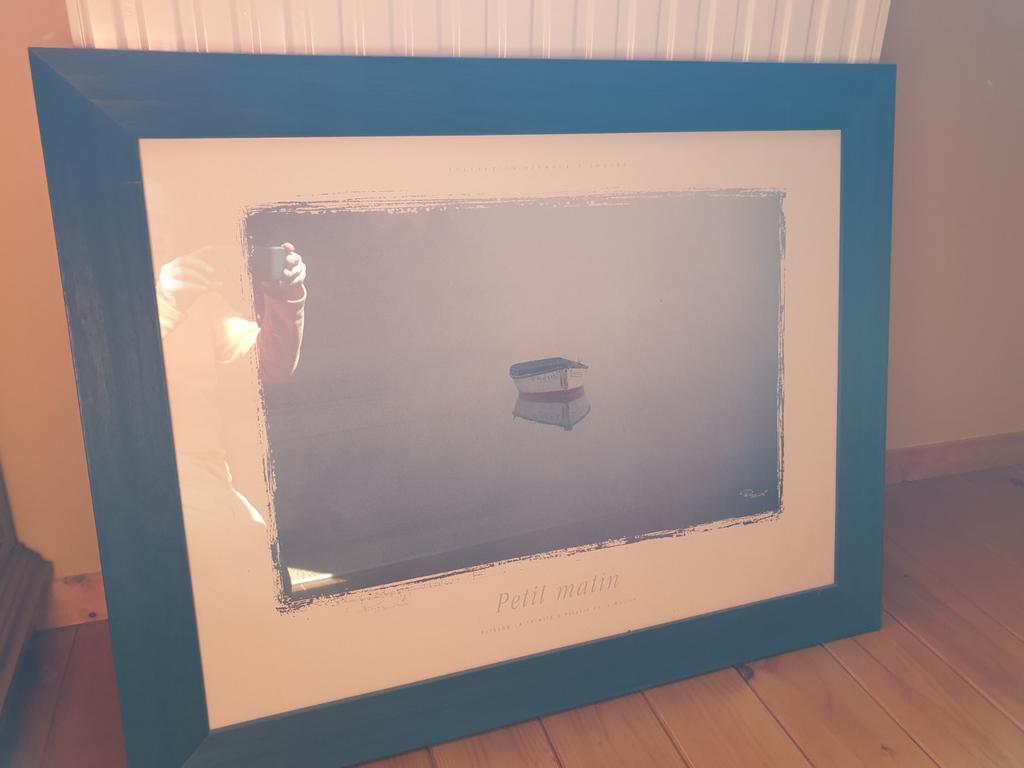 Poster photo sous cadre "Petit matin" de Philip PLISSON, Comme neuf, Enlèvement, Bois, 75 à 100 cm