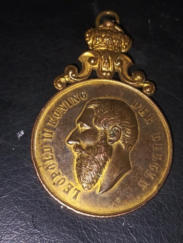 Medaille Leopold de tweede, Ophalen of Verzenden