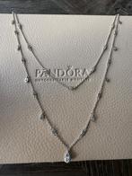 Pandora druppels ketting 45 cm NIEUW, Nieuw, Ophalen of Verzenden, Verstelbaar, Zilver