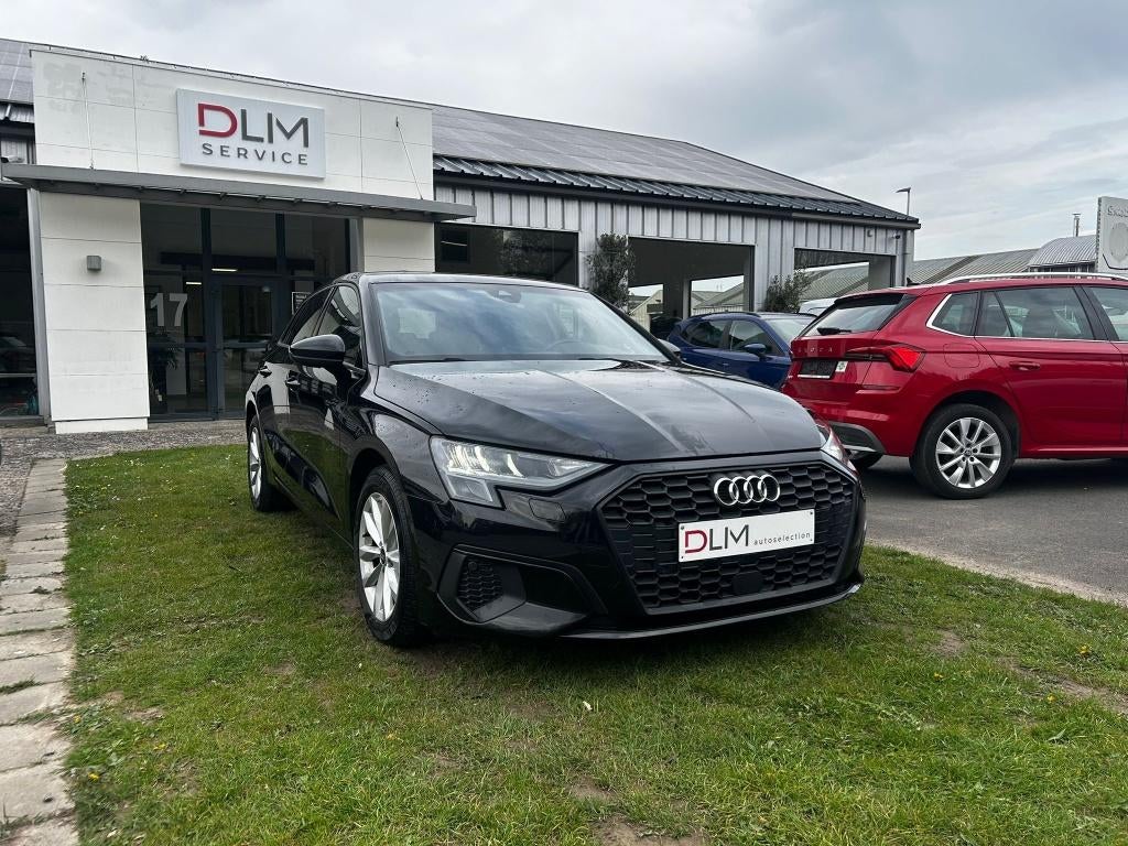 Audi A3 Business Edit Tsi Stronic lederen GPS CarPlay 08/21, Auto's, Audi, Zwart, Leder, 5 zetels, 5 deurs