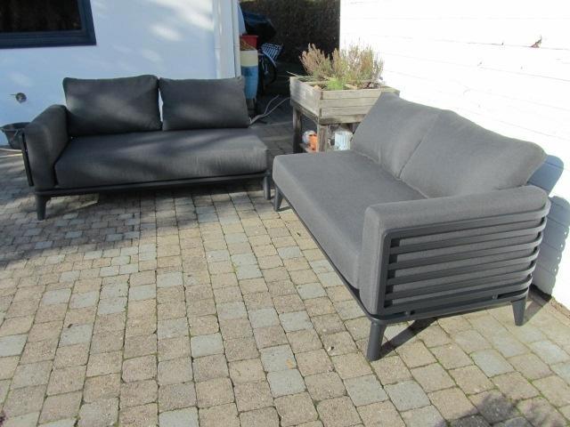 Tuinzetel Mosa - 2 x delen kunnen samen tot 1 grote zetel, Jardin & Terrasse, Ensembles de jardin, Comme neuf, Banque, Enlèvement