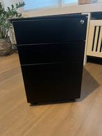 Ladenblok zwart (Staal) met wielen, Ophalen, Met wielen, Zo goed als nieuw, Bureau