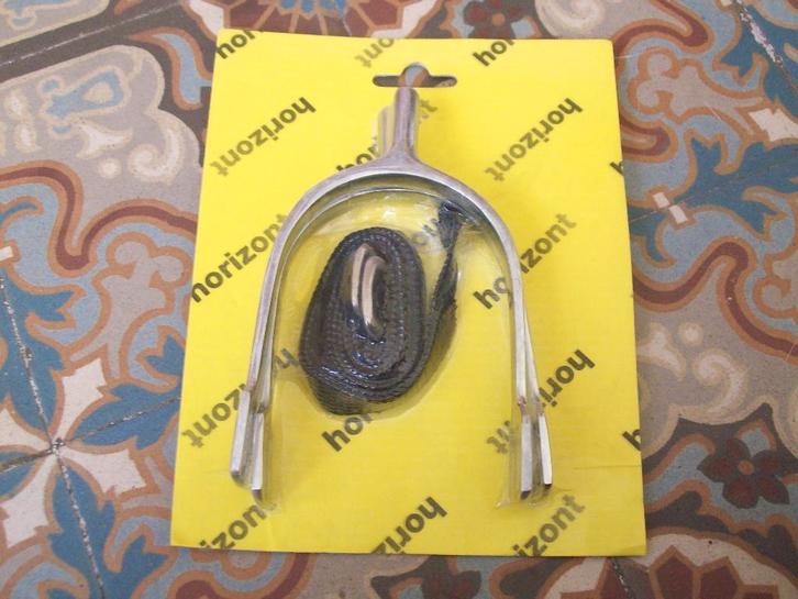 Metalen Sporen Stomp Incl. Riempjes,voor mannen. 30mm, Dieren en Toebehoren, Paardrijkleding, Nieuw, Heren, Overige typen, Ophalen of Verzenden