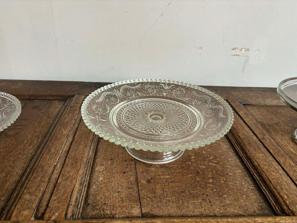 Présentoirs gâteau 5 pièces, vintage, antique gâteaux, Enlèvement