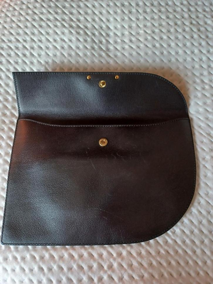 DELVAUX Zwarte buideltas met logo, Handtassen en Accessoires, Tassen | Damestassen, Zwart, Verzenden