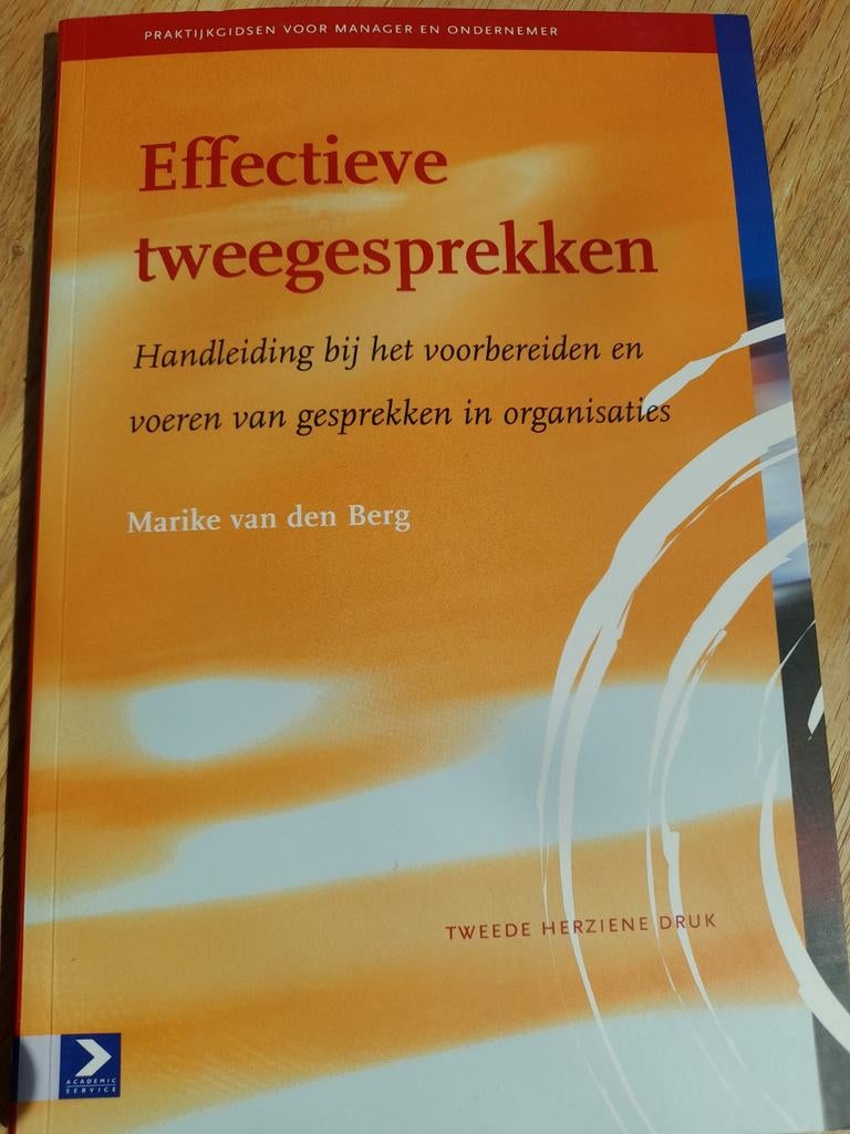 Marike van den Berg - Effectieve tweegesprekken, Boeken, Wetenschap, Ophalen of Verzenden, Marike van den Berg