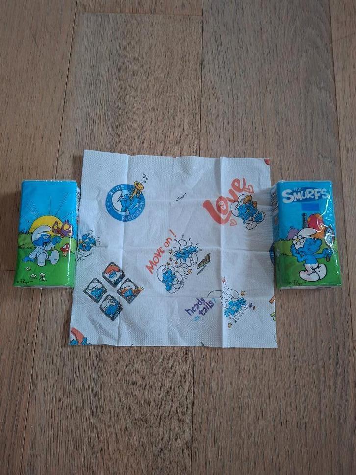 Smurfen zakdoekjes (nieuw) 2012, Verzamelen, Smurfen, Nieuw, Ophalen of Verzenden
