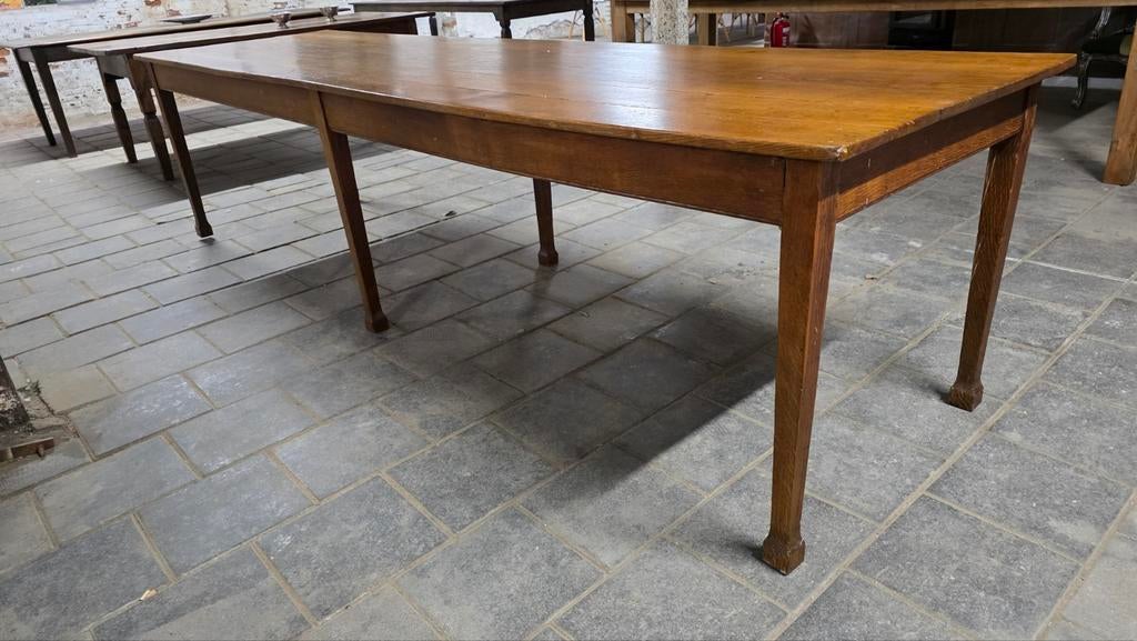 Te koop aangeboden:  exclusieve antieke boerentafel  320 cm, Antiquités & Art, Antiquités | Meubles | Tables, Enlèvement ou Envoi
