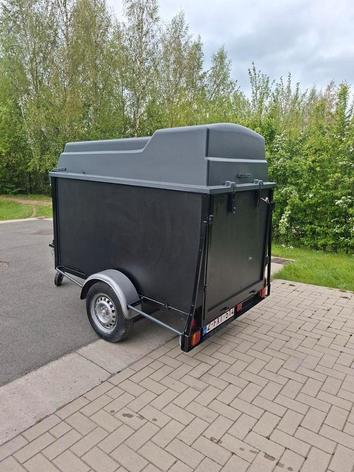 Gesloten aanhangwagen met opendraaiend deksel BWTrailer, Auto diversen, Aanhangers en Bagagewagens, Ophalen