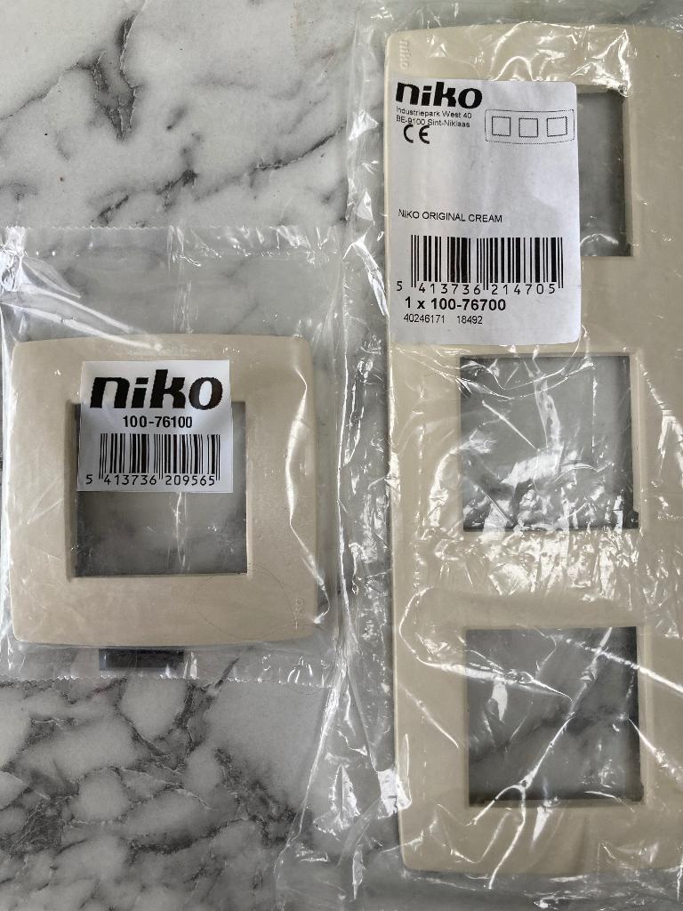Niko afdekplaten original Cream, Ophalen, Nieuw, Overige typen