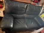 Lederen 2 zit met manuele relax, 75 à 100 cm, Enlèvement, Utilisé, 150 à 200 cm