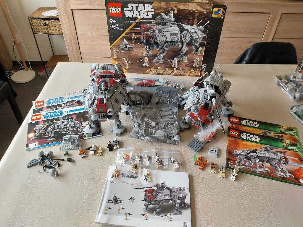 lego star wars lot sets at te walker 3X, Pièces supplémentaires incluses, Lego, Ensemble complet, Comme neuf