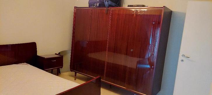 Vintage slaapkamer compleet, Huis en Inrichting, Slaapkamer | Complete slaapkamers, Gebruikt, Tweepersoons, Ophalen