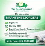 Opzoek naar kranten bezorgers PEER, Tot en met 24 uur