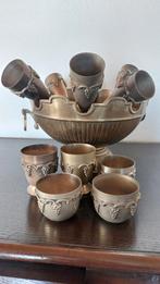 Refroidisseur à champagne avec verres, Antiquités & Art, Enlèvement ou Envoi