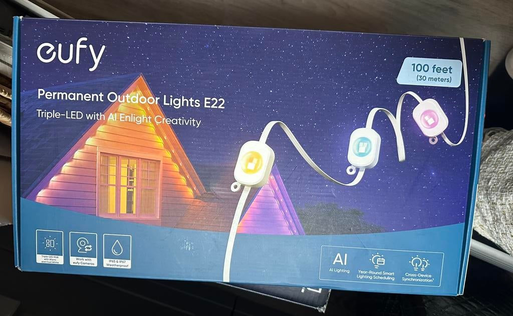 Eufy e22 outdoor lights 30meter, Jardin & Terrasse, Éclairage extérieur, Enlèvement, Comme neuf