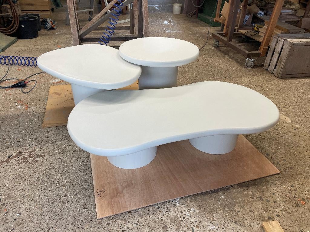 Mortex / microcement tafels op maat, Huis en Inrichting, Tafels | Eettafels, Nieuw, Ophalen