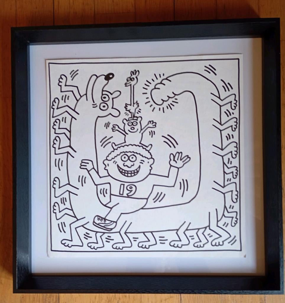 I'm a Dog By Keith haring, Antiek en Kunst, Kunst | Litho's en Zeefdrukken, Ophalen of Verzenden