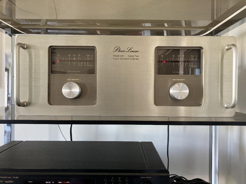 Phase Linear 400 versterker, Gebruikt, 120 watt of meer, Stereo, Ophalen