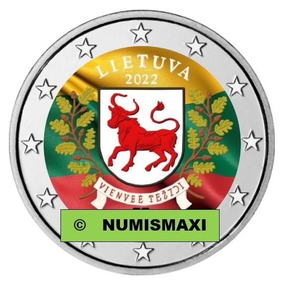 2 euro Litouwen 2022 Regio Sulvakija gekleurd, Ophalen of Verzenden, 2 euro