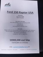 F150 RAPTOR USA, Autos, Cuir, Achat, 6 portes, Noir