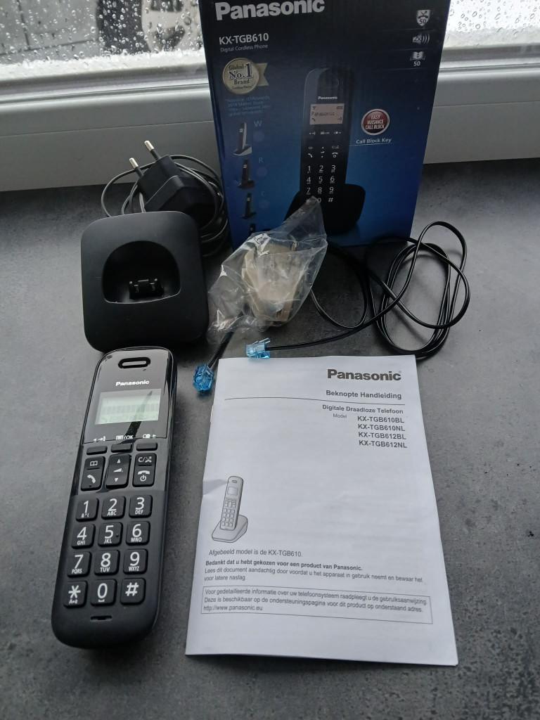PANASONIC KX-TGB612NLB draadloze telefoon, Télécoms, Téléphones fixes | Combinés & sans fil, Comme neuf, 1 combiné, Enlèvement