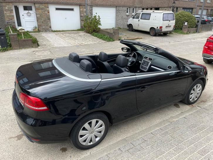 Vw eos 2012 a vendre, Autos, Volkswagen, Particulier, Eos, Diesel, Euro 5, Cabriolet, 2 portes, Boîte manuelle, Noir, Noir, Cuir