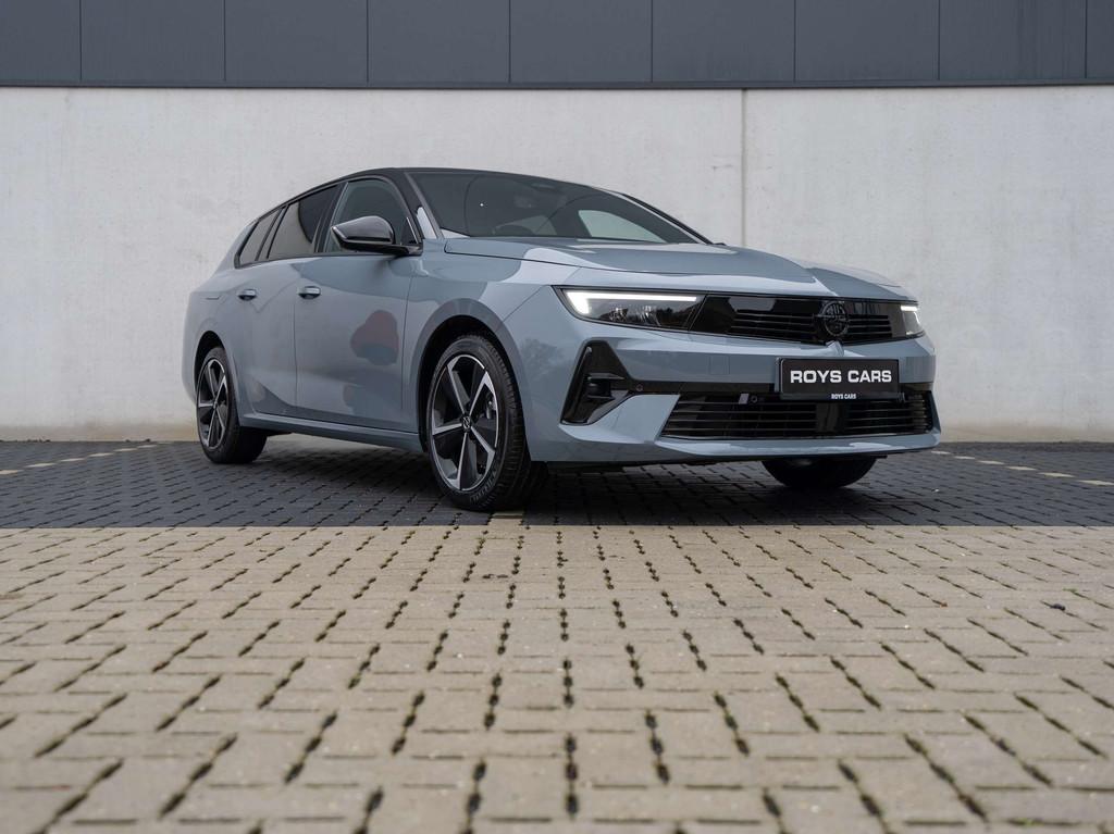 Opel Astra Astra Sports Tourer 1.2 Turbo GS 2 JAAR GARANTIE, Auto's, Stof, Gebruikt, Zwart, 1199 cc