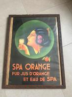 Spa orange Affiche reclame, Verzamelen, Ophalen of Verzenden, Gebruikt